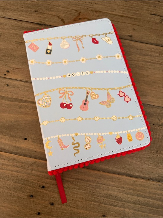 Other - TS inspired notebook journal disco bracelet boots dice strawberry design NEW